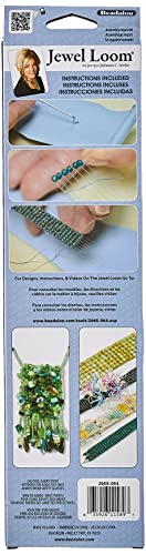 Beadalon Kit de tear de joias: tear de miçangas, agulha, passador, bolsa, Azul, 1 Pack