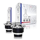 Sinoparcel D2S HID Bulbs - 8000K 35W Xenon Replacement High Low Beam Headlights Bulb -2Yrs WTY- Pack of 2