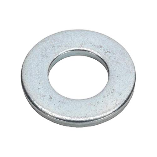 Image of Sealey FWI106 Flat Washer 3/16" x 7/16" Table 3 Imperial Zinc BS 3410 Pack of 100