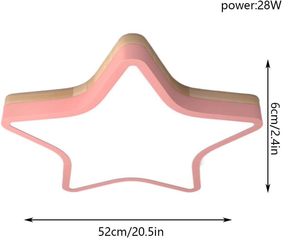 Modern Led Ceiling Light Energy-Saving Led Ceiling Lamp Non Dimmable Simple Flat Light Creative Ceiling Lighting(Cool White 6000K) for Learning Room, Tea Room, Bathroom/Pink/42Cm