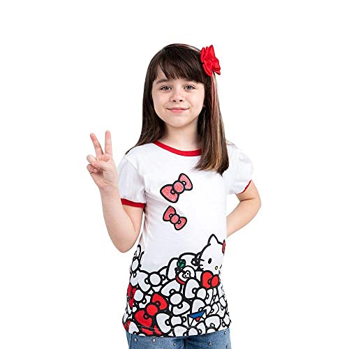 Camiseta Infantil Hello Kitty Rib Branco 04