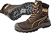 PUMA Men's Conquest Waterproof Composite Toe Eh Zip Industrial Boot, Brown, 9.5