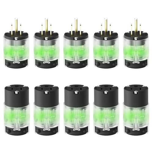 AIDA Lighted Plug & Connector Set, NEMA 5-15, 2P3W
