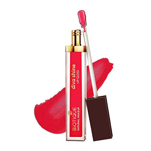 Image of Biotique Natural Makeup Diva Shine Lip Gloss, Pink Lagoon, 3ml