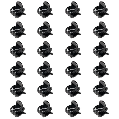 Aucuu 24 Piezas Pinzas Pelo Pequeñas Mujer, Pinza para Cabello de Agarre Antideslizante Claw Clips, Fila para el Peinado de Moda para Chica