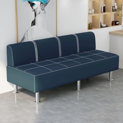 PU Leather Reception Bench with Back