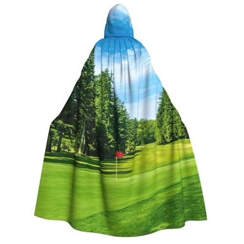 Cape viking de golf médiévale unisexe avec capuche de cosplay