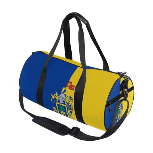 Bolsa de lona para viajes y deportes con bandera de Jalisco