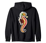 Flash de tatuaje tradicional Dragón Vampiro Caballito de mar Sudadera con Capucha