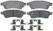 ACDelco 14D1100CH Advantage Ceramic Rear Disc Brake Pad Set with Hardware