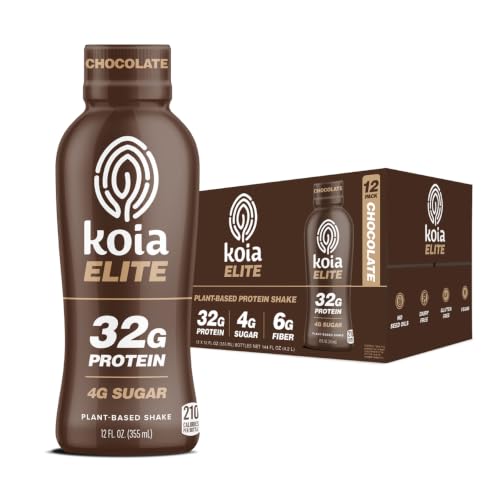 Koia Elite Plant Based Protein Shake, Chocolate (12-Pack)
