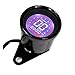 WonVon 12V Universal Digital Motorbike Speedometer Tachometer Oil Level Meter LCD Gauge Tachometer Motorcycle Accessories Instruments Display Motorcycle Modification Refit Kit (Black Shell)