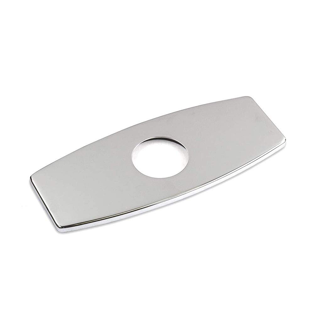 Rosace de robinet 3 trous en nickel brossé et bronze huilé pour une finition de cuisine luxe