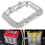 Aluminum Battery Pallet Trunk Battery Hold Down Mount Bracket Relocation Box for Optima Racing Race
