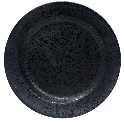 Prato de Sobremesa LHermitage Melamina Preto 25,5cm
