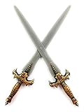 TukTek Kids First Set of 2 Pretend Toy Knight Swords for Boys & Girls