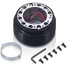 ترقية موزعي AJP JDM 6 Hole Bolt Pattern عجلة القيادة المحول القابل للإزالة سريع الإصدار موصل Boss Kit متوافق / بديل لـ Eclipse 1G 2G 3G DSM Talon Laser Galant Lancer Mirage