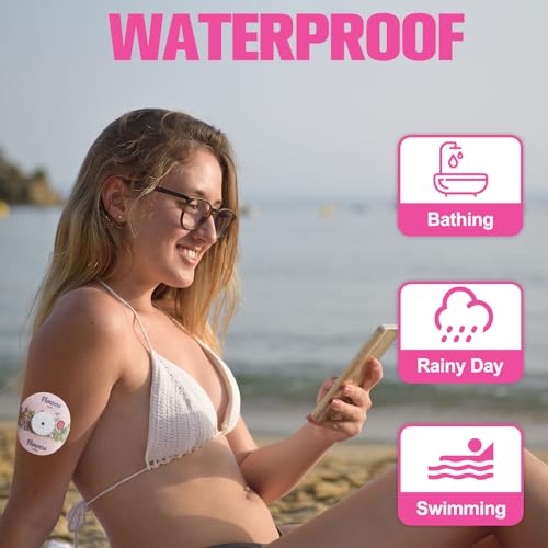 Image of Libre 2 & Plus Sensor Covers & Lingo Overpatches - Waterproof, Latex-Free & Breathable Adhesive Bandage Patches with Hole (5 Styles, 20-Piece Pack)
