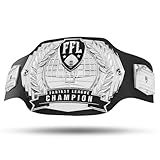 TrophySmack Fantasy Football Championship Belt – 12-Year Perpetual – 6lb Customizable Championship Belt with Free Engravings, 5 Metal Plates and Engineered Leather (Silver Plates | No Engravings)