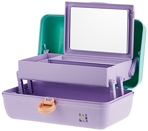 Caboodles On-The-Go Girl Sea Foam Lid & Lavender Base Vintage Case, 1 Lb #TOP2