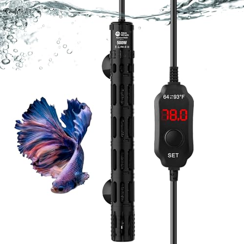 AquaMiracle 500W Aquarium Heater with LED Display