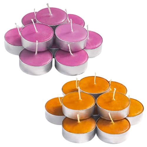 Exquizite Lavender And Vanilla Scented Tea Lights Candles - 30 Pack X 2 - Tealight Candles With 3-4 Hour Burn Time Tea Candles - Tea Light Candles For Holiday, Wedding And Home #TOP19