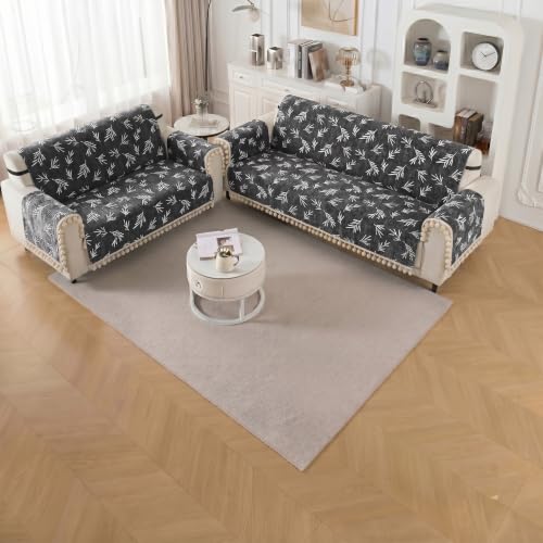 Image of Story@Home Sofa Set 5 Seater Cover Full | Chenille Sofa Covers 3 Seater and 2 Seater - 3+2 Sofa Cover Configuration | Sofa Mat with Sofa Back Covers and ArmRest Covers - Multi Color