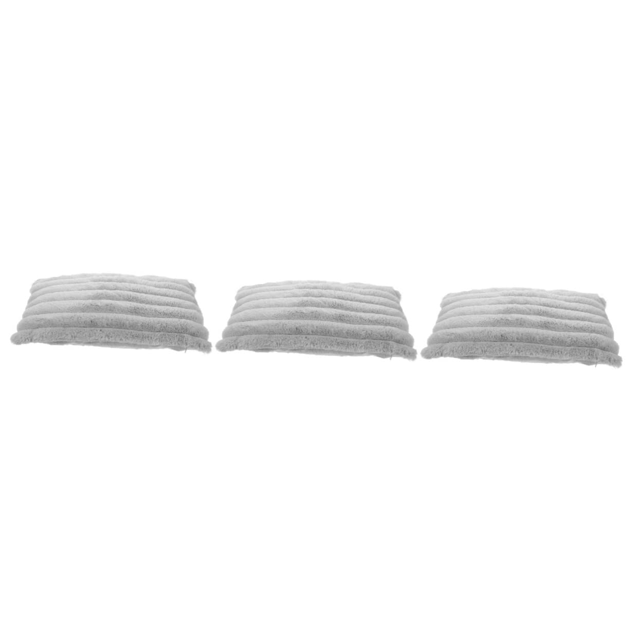 Cabilock 3piezas Funda De Cojín De Diseño Simple De Imitación De Conejo Accesorio Decorativo para Sofá y Sala De Estar