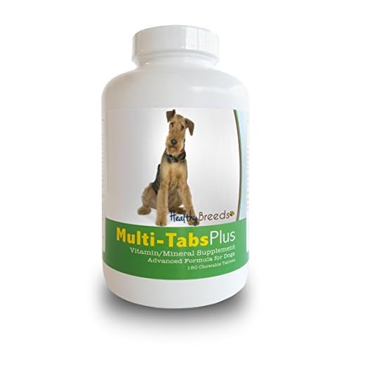Healthy Breeds Airedale Terrier Multi-Tabs Plus Chewable Tablets 180 Count