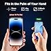 BLKE Max Mini Phone - World's Smallest 3.88' HD Touch Screen, Full Screen Mini Smartphone, Unlocked Android Portable Pocket Mobile Phone for Kids, Dual SIM Face ID App Download 2GB+16GB (Blue)