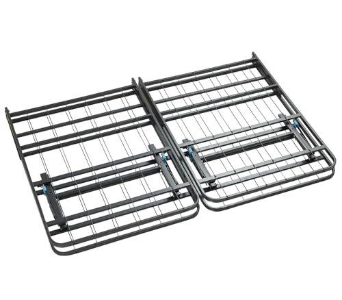 Image of Nestl Foldable Queen Size Platform Bed Frame, Metal Foundation with 13 Inch Under Bed Storage, No Box Spring Needed, Easy Assembly, Heavy Duty Steel Support