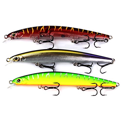 Yialia 11 cm 11.5g Minnow Iscas Artificiais Rígidos Swimbait Isca De Água Doce Isca De Pesca De Água