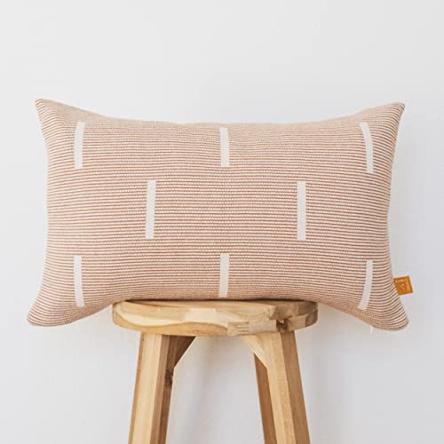 Lumi Living 100% Cotton Knitted Soft Modern Geometric Dash Lines