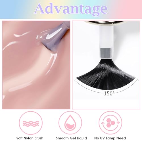 DMQ Pastel Nail Polish Kit, 4Pcs Spring Summer Nail Varnish Set, Candy Macaroon Unicorn Nail Gel Polish, Pink Yellow Blue Purple Quick Dry Nail Gel Nail Paint for DIY Nail Art at Home - No Need Cure - Image 8