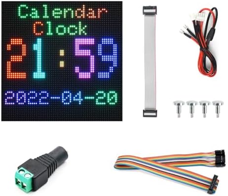 Waveshare RGB LED Matrix Panel - 64x32 Pixels, 5mm Pitch, Compatible With Raspberry Pi & ESP32