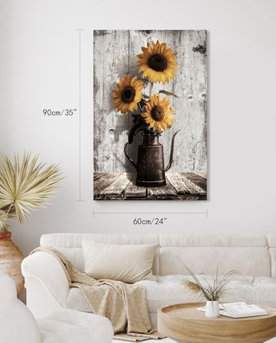 Peintures de tournesols jaunes pour cuisine et chambre