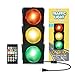 Playbees Traffic Light Lamp with Base 12.25 inches USB Traffic Light with Vibrant Color Blinking Modes Decoration for Classrooms Bedrooms Stop Sign Room Decor