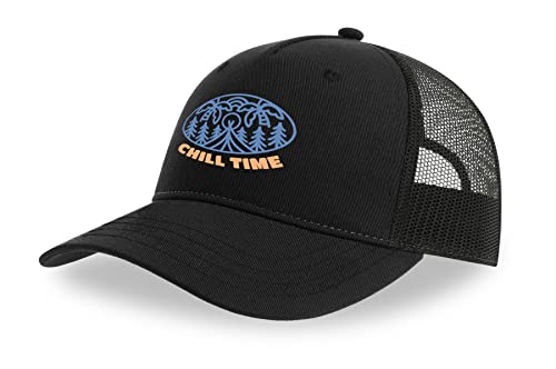 Casquette de camionneur respirante avec filet et visière incurvée