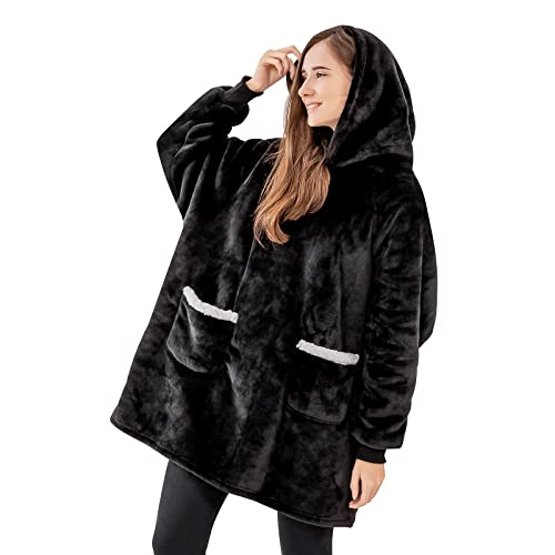 Aisbo Batamanta Mujer Invierno Gruesa - Bata Manta Polar Hombre Sherpa, Sudadera Manta Borreguito...