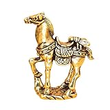 Horse Figurine - Brass Horse Figurine, Collectible Fortune Desktop Figure, Brass Horses Figurines Desktop, Brasss Horses Statue | Horsee Figurines For Desktops Home Office Shelf Desk Tabletop Decor