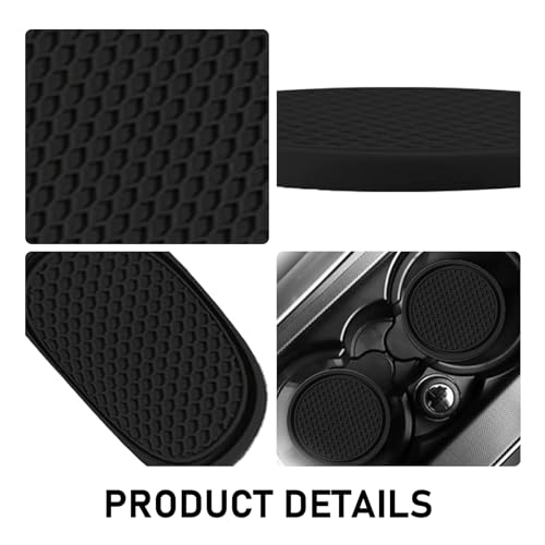 Portavasos para carro universal de silicona negro miniatura 4