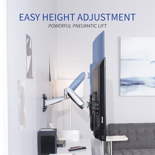 Vivo MOUNT-VW03G Counterbalance 40 To 70 Inch Lcd Led Plasma Screen Tv Wall Mount, Above Fireplace Height Adjustable Pneumatic Spring Fully Articulating Bracket thumb #2