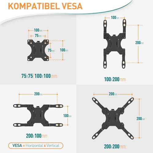 ELIVED Monitor Wandhalterung für Max. 35 Bildschirme bis zu 12kg, VESA 75/100/200mm, Gasdruckfeder PC Monitor Hatlerung Wand, Höhenverstellbar Monitorhalterung, Ultrawide Premium-Monitorarm EV6023