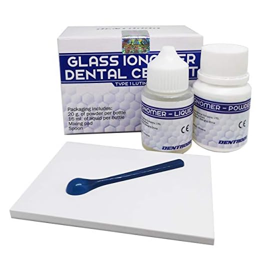 Cemento de ionómero de vidrio Tipo 1, cemento de fijación, material de relleno dental