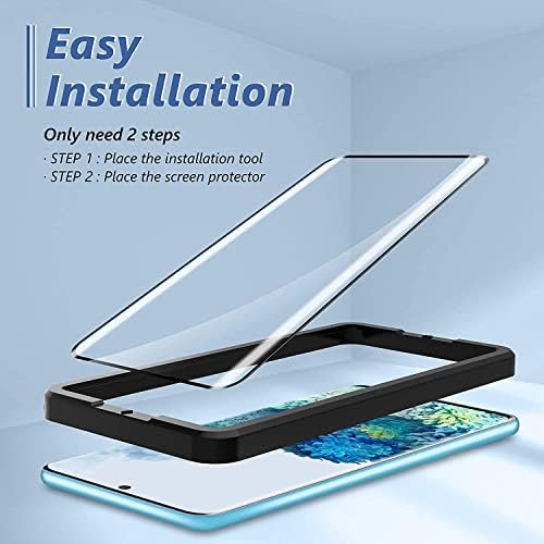 Samsung S22 Ultra Screen Protector, Samsung S22 Ultra Tempered Glass [Installation Frame] [Full Coverage] [Support Fingerprint Sensor] [Bubble Free] Screen Protector Samsung Galaxy S22 Ultra [2 PACK]