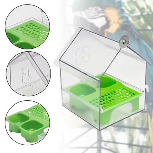 Mangeoire cage perruches sans gâchis pour stopper les projections de graines