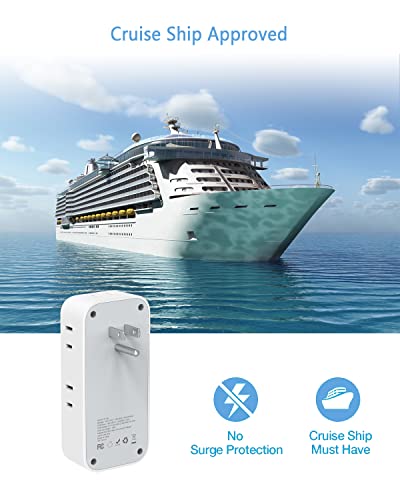 Multi Plug Outlet Extender With Usb C, Tessan Electrical 7 Outlet Splitter With 3 Usb Wall Charger, Multiple Power Expander For Home, Cruise, Office, Dorm Essentials #TOP5