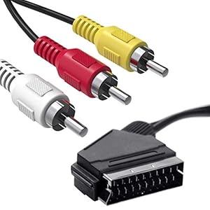 Ancable SCART-auf-Cinch-Kabel 1.5M Umschaltbar