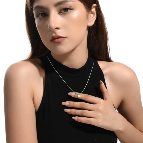 Natural Moonstone Heart Pendant Necklace Real Moonstone Moon Stone Jewelry for Women4
