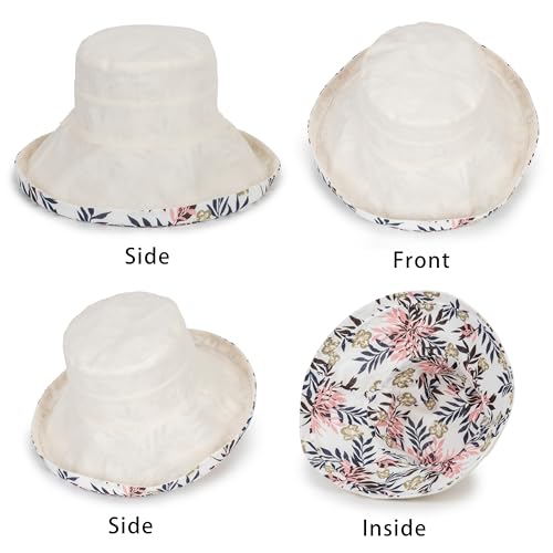 Sombrero de ala ancha para mujer miniatura 7